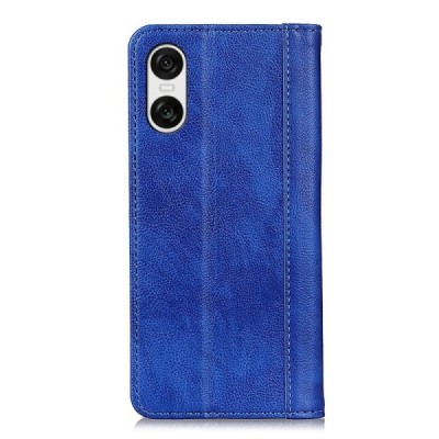 Sony Xperia 10 VI Binfen Solid atvēramais zils maciņš - maks | Vacins.lv
