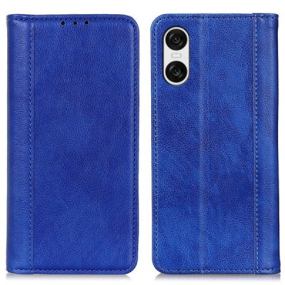 Sony Xperia 10 VI Binfen Solid atvēramais zils maciņš - maks | Vacins.lv