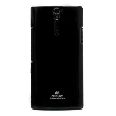Mercury TPU kieto silikono juodas Sony Xperia S dėklas - nugarėlė / Priedai.lt