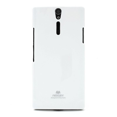 Mercury TPU kieto silikono baltas Sony Xperia S dėklas - nugarėlė / Priedai.lt