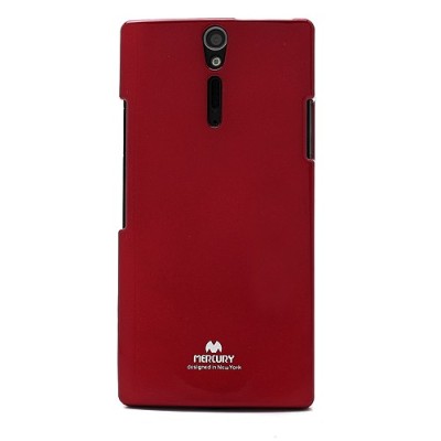 Mercury TPU kieto silikono raudonas Sony Xperia S dėklas - nugarėlė / Priedai.lt