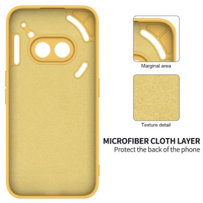 Nothing Phone 2a (2a Plus) Shell cieta silikona (TPU) apvalks - dzeltens | vacins.lv
