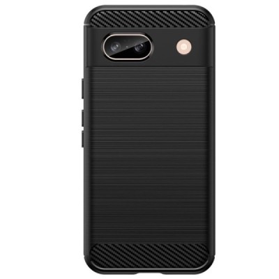 Google Pixel 8A "Carbon" cieta silikona (TPU) melns apvalks | Vacins.lv