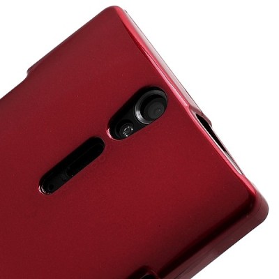 Mercury TPU kieto silikono raudonas Sony Xperia S dėklas - nugarėlė / Priedai.lt
