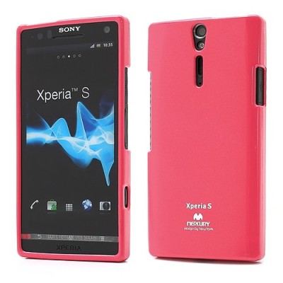 Mercury TPU kieto silikono rožinis Sony Xperia S dėklas - nugarėlė / Priedai.lt