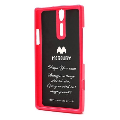 Mercury TPU kieto silikono rožinis Sony Xperia S dėklas - nugarėlė / Priedai.lt