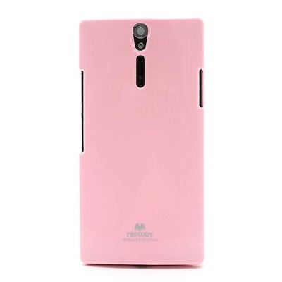 Mercury TPU kieto silikono šviesiai rožinis Sony Xperia S dėklas - nugarėlė / Priedai.lt