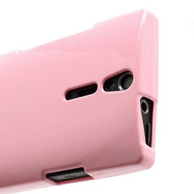 Mercury TPU kieto silikono šviesiai rožinis Sony Xperia S dėklas - nugarėlė / Priedai.lt