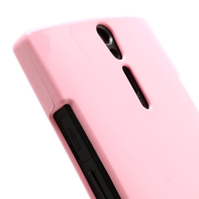 Mercury TPU kieto silikono šviesiai rožinis Sony Xperia S dėklas - nugarėlė / Priedai.lt