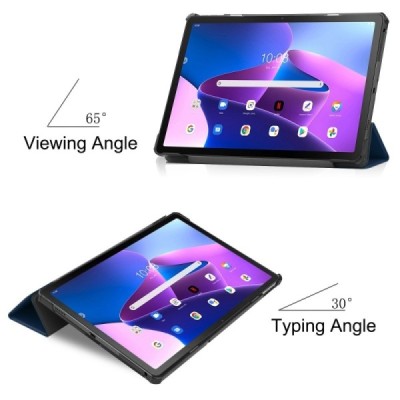 Lenovo Tab M10 Plus 10.6" Gen 3 atvēramais zils maciņš | Vacins.lv
