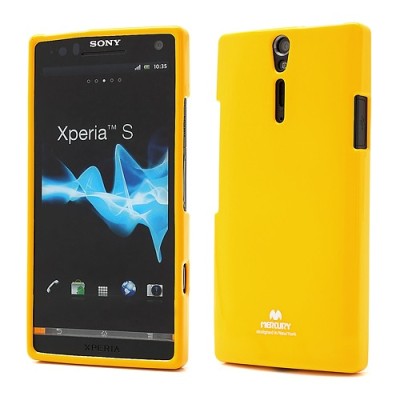 Mercury TPU kieto silikono šviesiai geltonas Sony Xperia S dėklas - nugarėlė / Priedai.lt