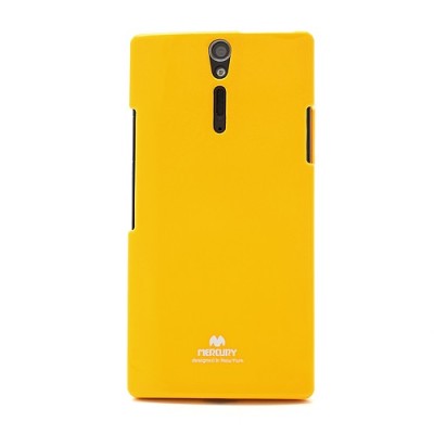 Mercury TPU kieto silikono šviesiai geltonas Sony Xperia S dėklas - nugarėlė / Priedai.lt