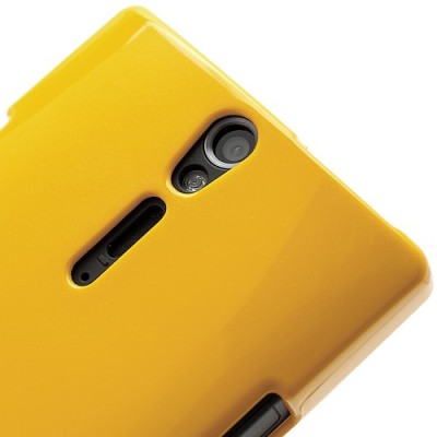 Mercury TPU kieto silikono šviesiai geltonas Sony Xperia S dėklas - nugarėlė / Priedai.lt