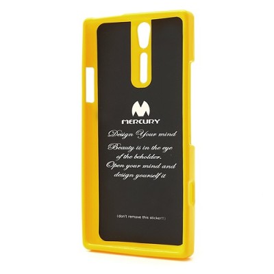 Mercury TPU kieto silikono šviesiai geltonas Sony Xperia S dėklas - nugarėlė / Priedai.lt