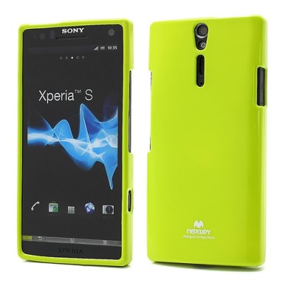Mercury TPU kieto silikono žalias Sony Xperia S dėklas - nugarėlė / Priedai.lt