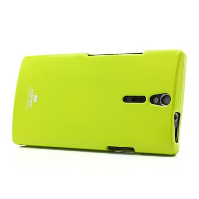 Mercury TPU kieto silikono žalias Sony Xperia S dėklas - nugarėlė / Priedai.lt