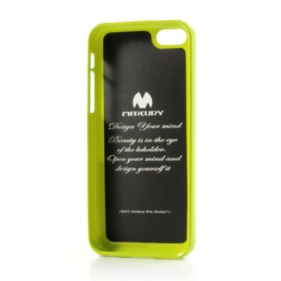 „Mercury“ Color kieto silikono (TPU) žalias Apple iPhone 5C dėklas (dėkliukas) / Priedai.lt