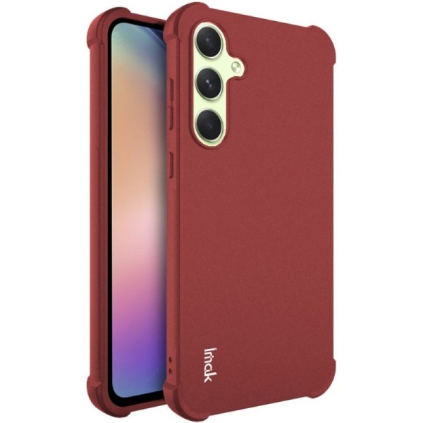 „Imak“ sustiprintos apsaugos kieto silikono (TPU) dėklas - bordo (Galaxy A55)