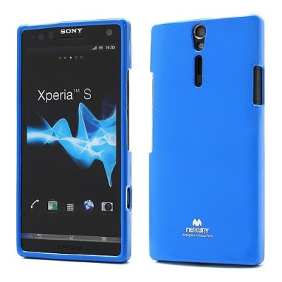 Mercury TPU kieto silikono mėlynas Sony Xperia S dėklas - nugarėlė / Priedai.lt