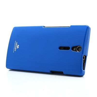 Mercury TPU kieto silikono mėlynas Sony Xperia S dėklas - nugarėlė / Priedai.lt