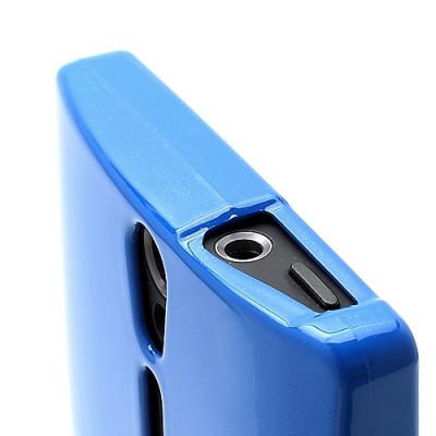 Mercury TPU kieto silikono mėlynas Sony Xperia S dėklas - nugarėlė / Priedai.lt