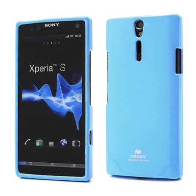 Mercury TPU kieto silikono šviesiai mėlynas Sony Xperia S dėklas - nugarėlė / Priedai.lt