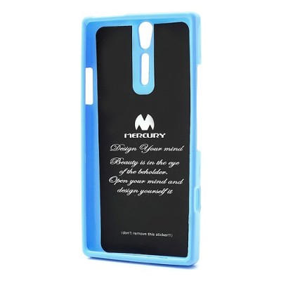 Mercury TPU kieto silikono šviesiai mėlynas Sony Xperia S dėklas - nugarėlė / Priedai.lt