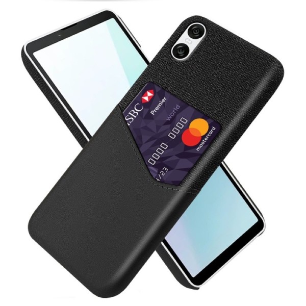 „KSQ“ Shell ādas apvalks - melns (Xperia 10 VI)