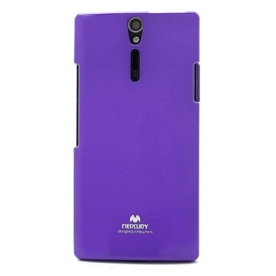 Mercury TPU kieto silikono violetinis Sony Xperia S dėklas - nugarėlė / Priedai.lt