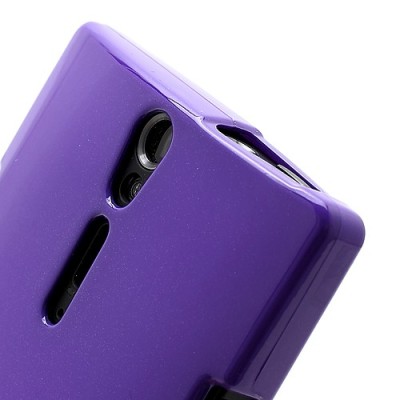 Mercury TPU kieto silikono violetinis Sony Xperia S dėklas - nugarėlė / Priedai.lt