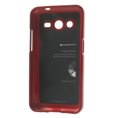 Mercury TPU kieto silikono raudonas Samsung Galaxy Core 2 G355 dėklas - nugarėlė / Priedai.lt