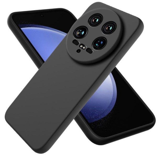 „Shell“ cieta silikona (TPU) apvalks - melns (Xiaomi 14 Ultra)