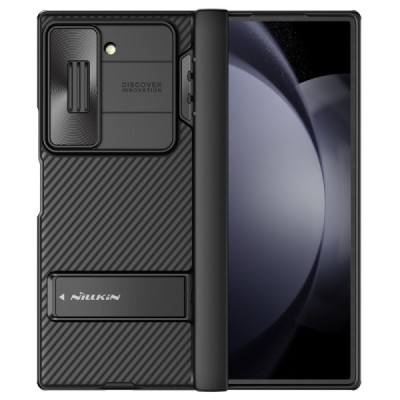 Samsung Galaxy Fold6 5G (SM-F956B) „Nillkin“ CamShield Kickstand melns apvalks | vacins.lv