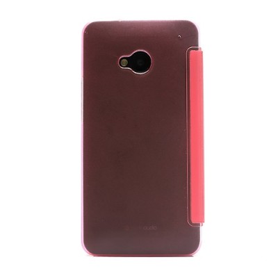 Atvēramais HTC One M7 rozs maciņš / Vacins.lv