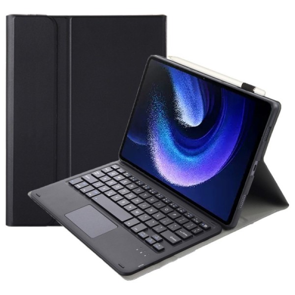 Atverčiamas dėklas su klaviatūra - juodas (Pad 6 / Pad 6 Pro)