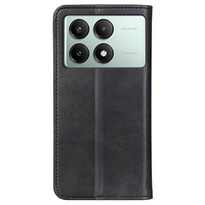 Xiaomi Poco X6 Pro 5G (Redmi K70E) „Split“ sērijas melns atvērams maciņš, maks | Vacins.lv