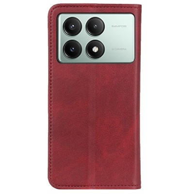 Xiaomi Poco X6 Pro 5G (Redmi K70E) „Split“ sērijas sarkans atvērams maciņš, maks | Vacins.lv