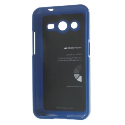 Mercury TPU kieto silikono mėlynas Samsung Galaxy Core 2 G355 dėklas - nugarėlė / Priedai.lt