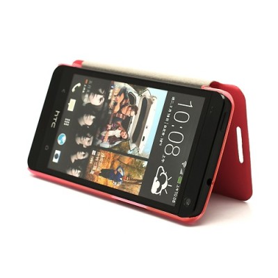 Atvēramais HTC One M7 rozs maciņš / Vacins.lv