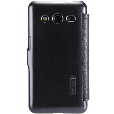 Samsung Galaxy Core 2 G355 juodas odinis atverčiamas Nillkin Fresh dėklas / Priedai.lt