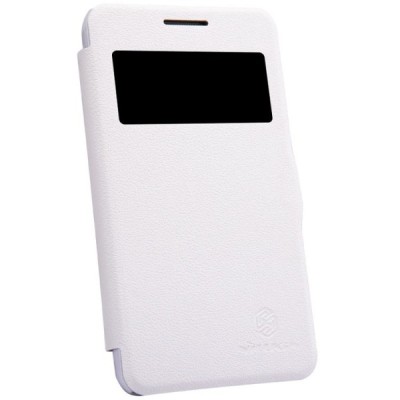 Samsung Galaxy Core 2 G355 baltas odinis atverčiamas Nillkin Fresh dėklas / Priedai.lt