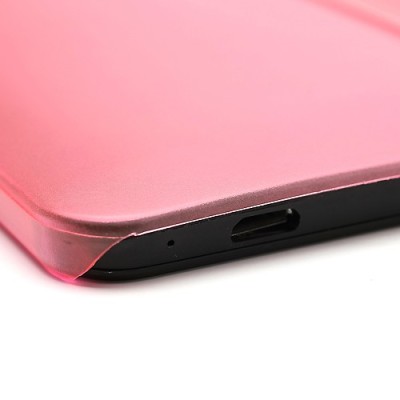 Atvēramais HTC One M7 rozs maciņš / Vacins.lv