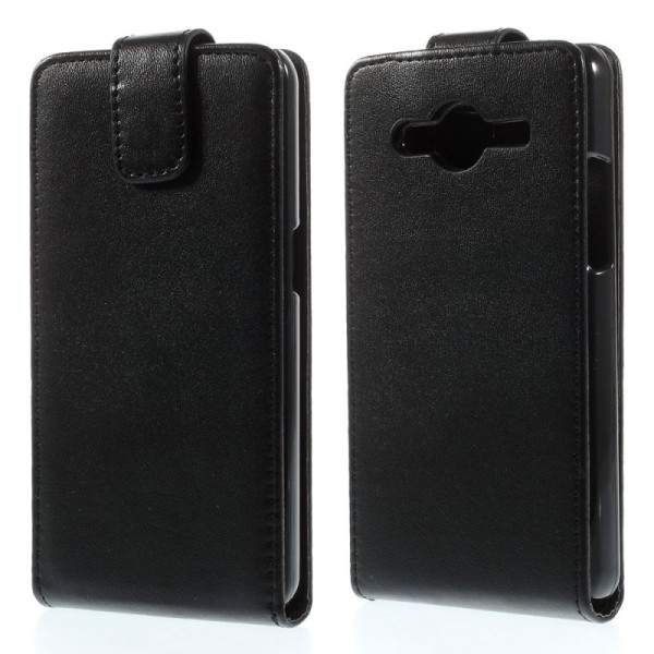 Klasikinis atverčiamas dėklas - juodas (Galaxy Core 2)