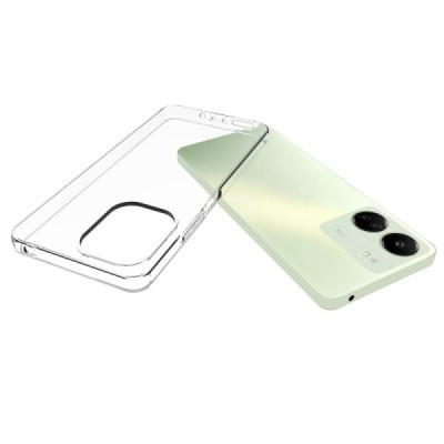 Xiaomi Redmi 13C, 13R 5G, Poco C65 4G, Poco M6 5G kieto silikono TPU skaidrus dėklas - nugarėlė | Priedai.lt