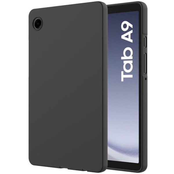 "Shell" cieta silikona (TPU) apvalks - melns (Galaxy Tab A9)