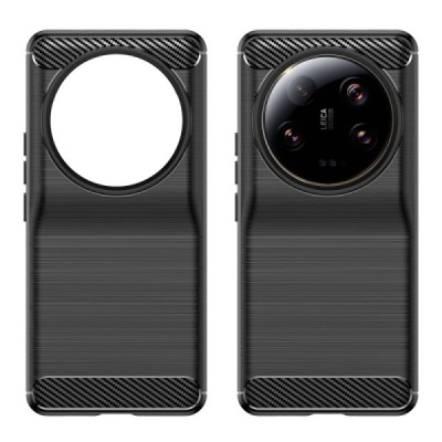 Xiaomi 13 Ultra "Carbon" cieta silikona (TPU) melns apvalks | Vacins.lv