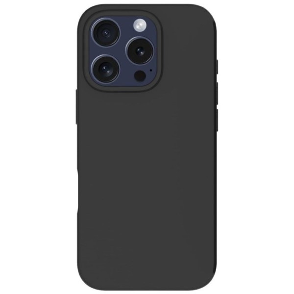 Cieta silikona (TPU) apvalks - melns (iPhone 16 Pro Max)