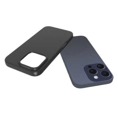 Apple iPhone 16 Pro cieta silikona (TPU) melns apvalks | Vacins.lv