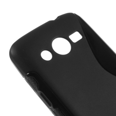 Samsung Galaxy Core LTE G386 kieto silikono tpu juodas dėklas - nugarėlė / Priedai.lt