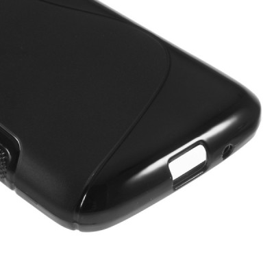 Samsung Galaxy Core LTE G386 kieto silikono tpu juodas dėklas - nugarėlė / Priedai.lt